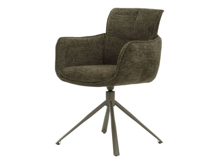 Polsterstuhl 59x64x87 Chenille grün FRITZ #01