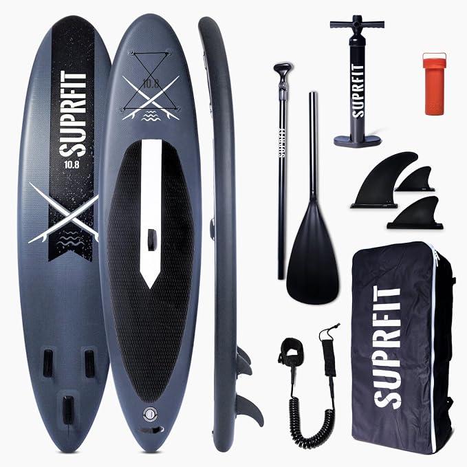 Stand Up Paddling Board, SUP Board als aufblasbares Komplett-Set, Stand Up Paddle Board mit doppelter PVC-Schichtung, Stand-Up Paddling, Standup Paddleboard bis max.140 kg