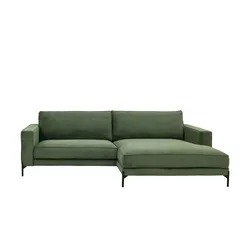 Loop your Style Ecksofa aus Cordstoff Deep Free ¦ grün ¦ Maße (cm): B: 280 H: 87 T: 190.0
