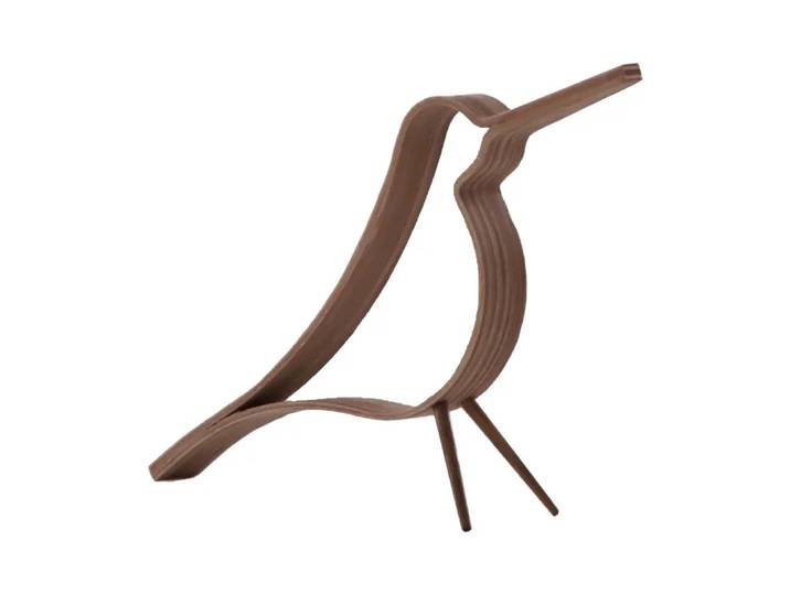 Cooee Design Woody Bird klein Donkergebeitst eiken