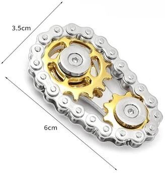 Uplift Treasures Metal Gear Fidget Spinner Stress Relief Desk Toy For Adults gold Gear