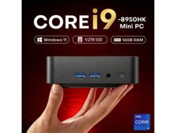 Windows 11 Pro Mini PC Intel Core i9 8950HK/i3 6100U Draagbare Desktop PC Mini 16GB RAM 1TB 2TB SSD WIFI6 BT5.2 4K Gaming PC