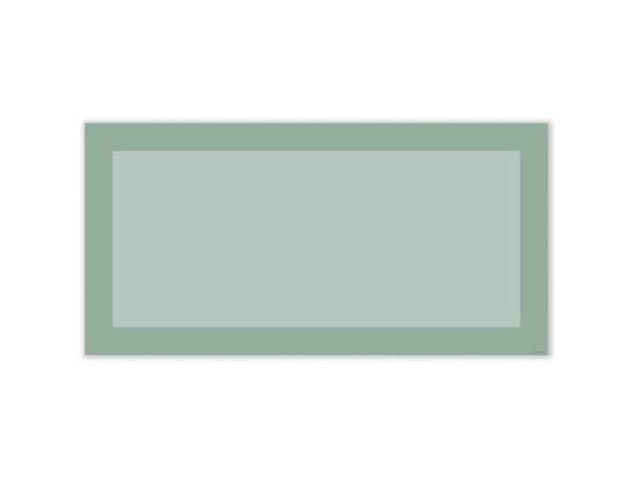 Mubusi Tapis Vinyle Cadre Verte 120x240 cm - Tapis Chambre en Vinyle