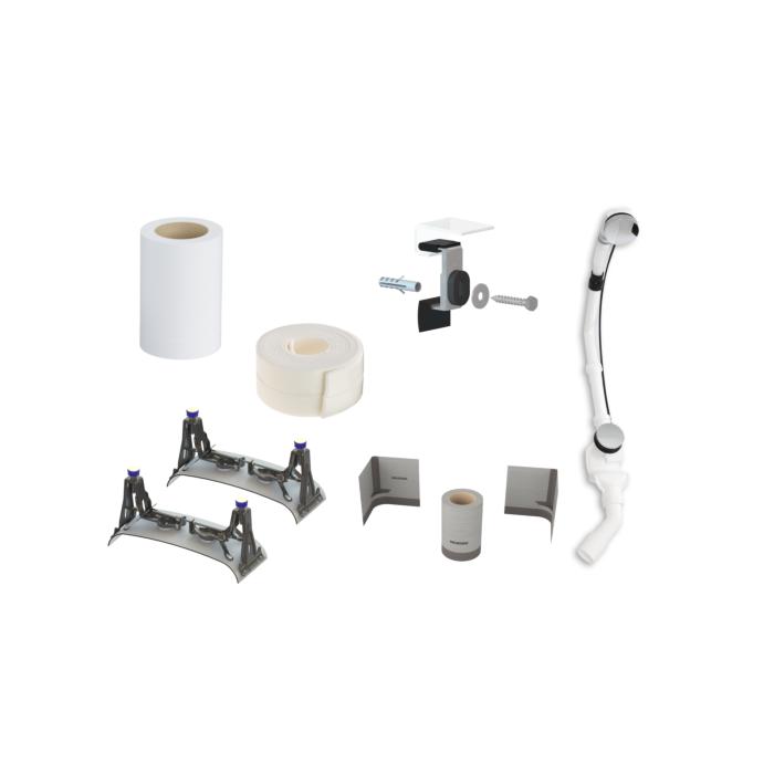 Kaldewei Installations-Set 687676490000 bis 5041, mit Garnitur, für Badewanne