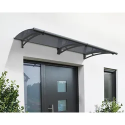 Canopia Aquila Vordach, solar grau, klar 205,5x91,5x17,5 in cm (LxBxH)