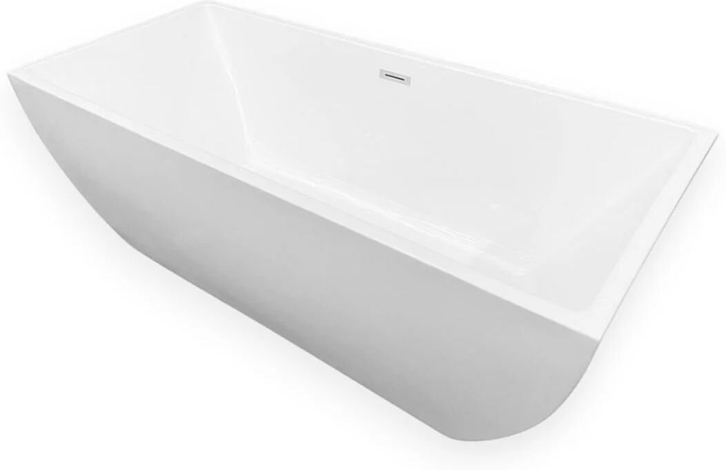 ELITESHOPPING Bañera exenta ovalada blanca 170 x 75 cm – Destiny