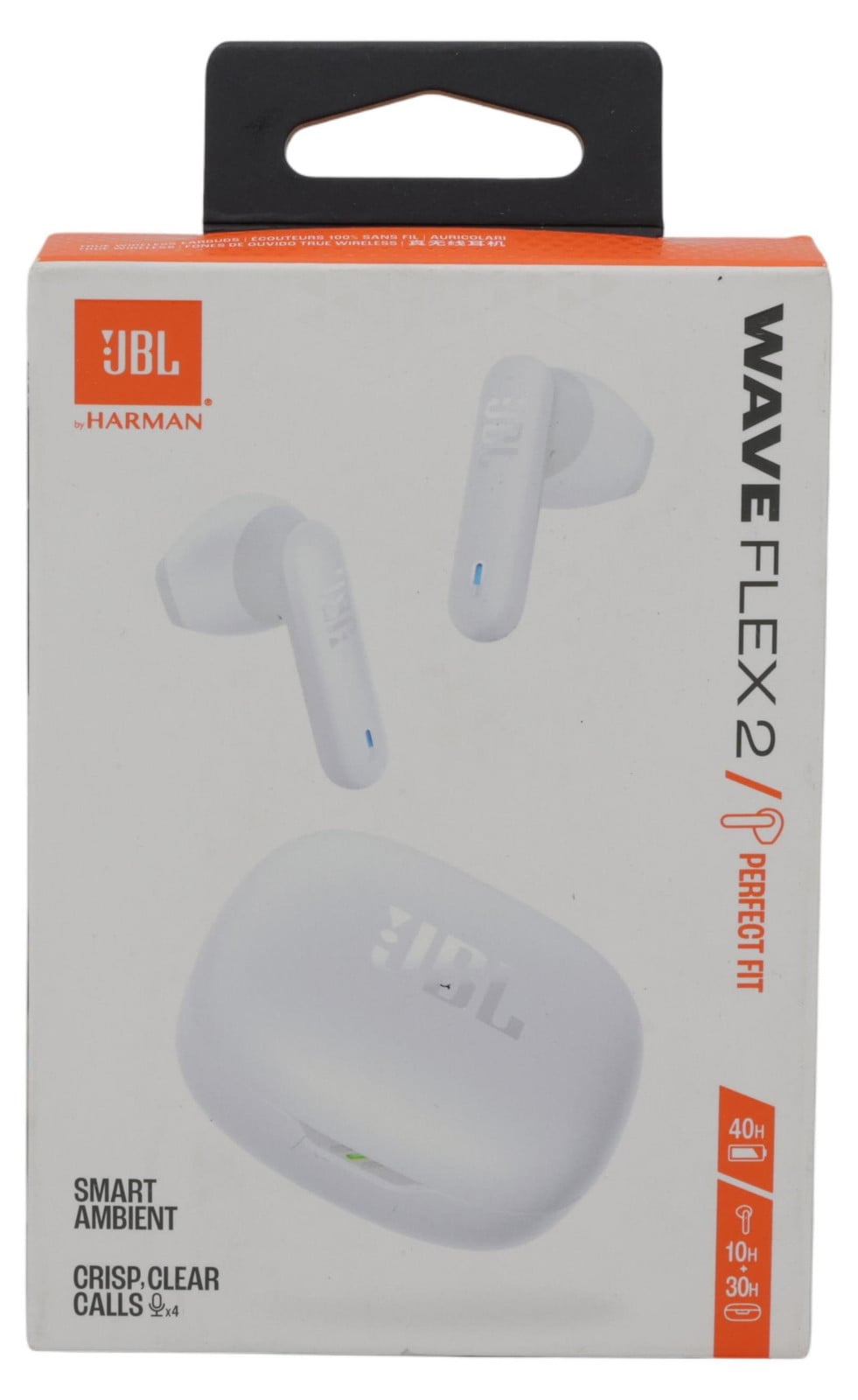 JBL Wave Flex 2 draadloze Bluetooth in-ear oordopjes - Wit