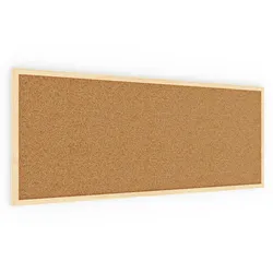 ALLboards Pinnwand, Korktafel 100×40 cm, Naturholzrahmen
