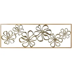 WANDDEKORATION Metall gold Cerium
