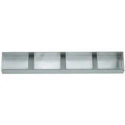 Gedore, Zubehör Werkzeugaufbewahrung, 1500 ED-70 Distanzmodul mit Kleinteiledosen, 475x77x40 mm