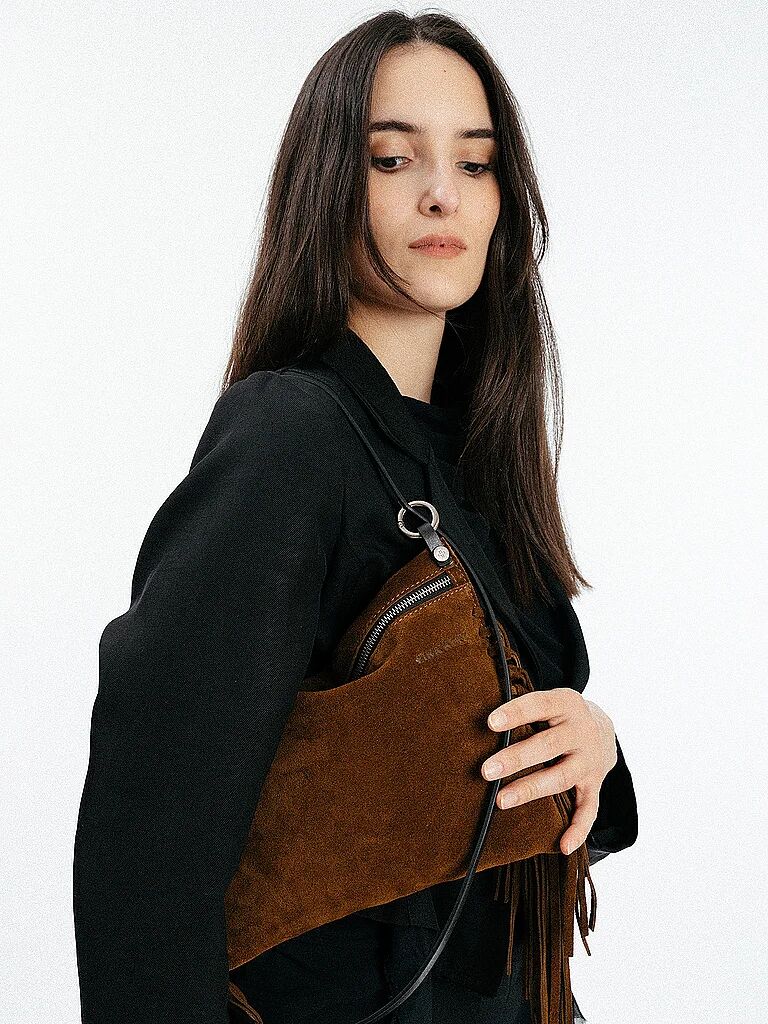 INA KENT Ledertasche - Umhängetasche SUNLIT ED.1 SUEDE braun W