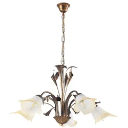 Kronleuchter Lucrezia Bronzo Bronzefarben max. 6 Watt
