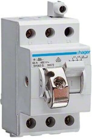 Hager Ausschalter 63A,3-pol,sperrbar SH363S)