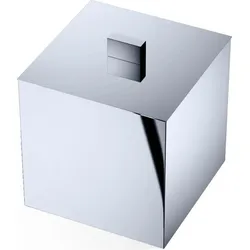 Century Badezimmerbehälter 13 x 13 cm Chrom mit Deckel