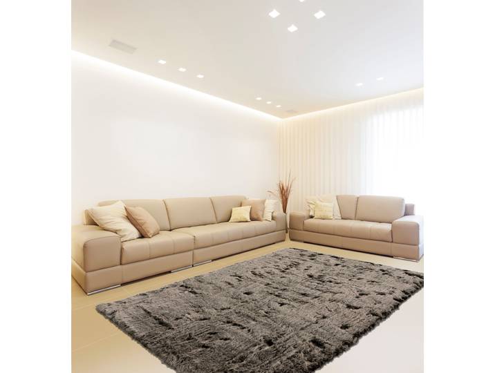 Hochflor-Teppich CALO-DELUXE Emica-1000 Gr. 4, grün, B:160cm H:52mm L:230cm, Kunstfaser, Teppiche, Hochflor-Teppich, Kunstfell, Wohnzimmer