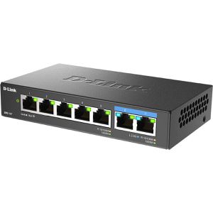 D-Link Switch DMS-107/E, unmanaged, 7-Port, 5x 1 Gbit/s & 2x 2,5 Gbit/s