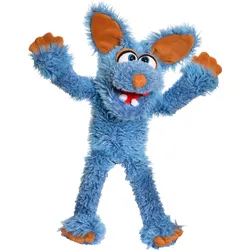 Living Puppets Klein Schlawenski der blaue Kojote Handpuppe 44 cm