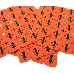 CombiCraft Eventchips bzw. Brechbare Wertmarken aus recyceltem Kunststof Orange -1000 Stück