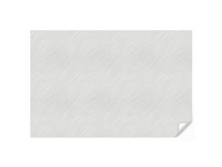 OnlyWow Tapete - Wellen - Rippen - Weiß - 300x200 cm, Papier, Rechteckig, 300x200 cm, Tapeten & Wandverkleidungen, Vliestapeten