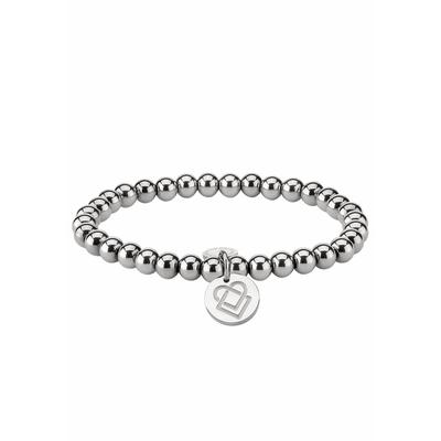 Armband LIEBESKIND BERLIN "LJ-0071-B-17", silber (edelstahlfarben), Armbänder, Damen, 17cm, Edelstahl, glänzend, Armband