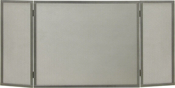 laferrotecnica Ps800 Parascintille Camino In Ferro A 3 Ante Dimensioni 100x50 Cm Colore Grigio - Ps800 Anna 3