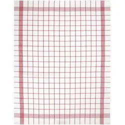 Dyckhoff Geschirrtuch Halbleinen 'Karo'  50 x 70 cm Rot