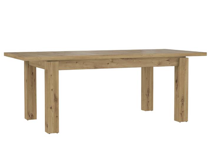 Table de repas extensible Luz Chene Artisan - Basika