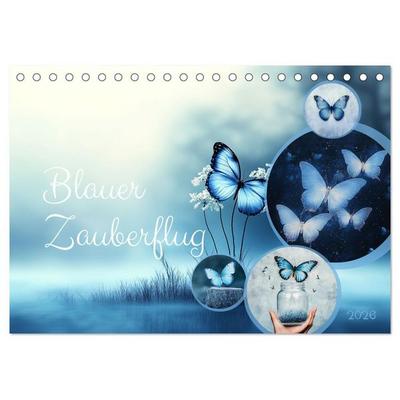 Blauer Zauberflug (Tischkalender 2026 DIN A5 quer), CALVENDO Monatskalender