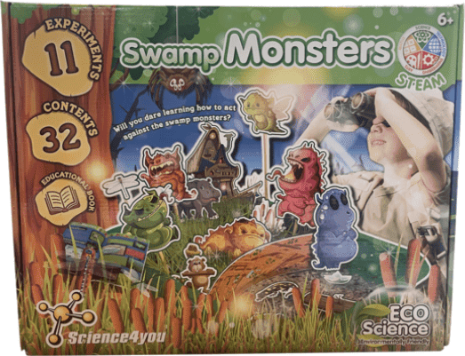 Science4You Swamp Monsters Eco-Science STEM Kit for Kids, 36-page Educational Book Included, Hands-on Experiments for Learning and Exploration