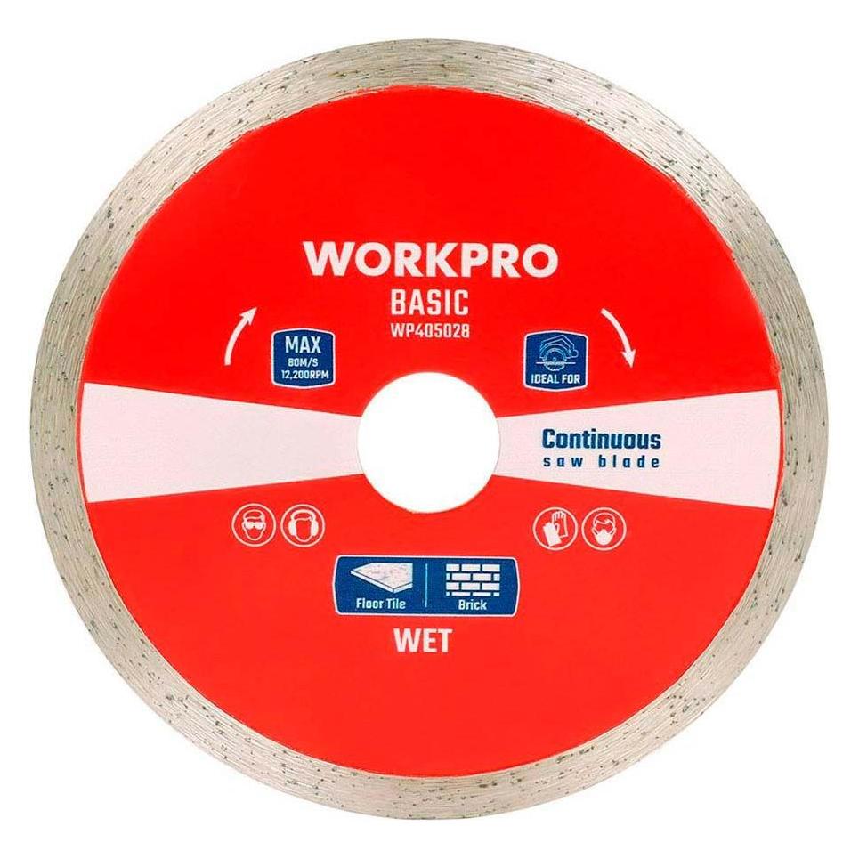 Workpro Cutting disc, diamond, continuous rim, basic, ø 115 x 22.2 x 7 mm (65344933)