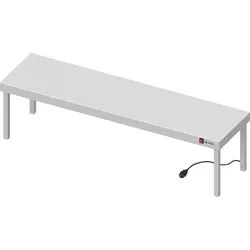 Stalgast Edelstahl Wärmebrücke 1-etagig 1000x300x400 mm mit Keramik-Infrarot-Strahlern
