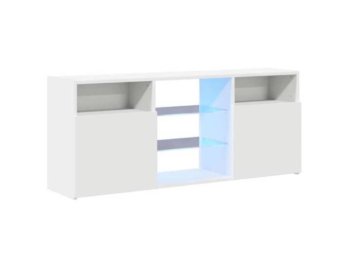 Meuble TV - Table TV - avec éclairage LED - blanc - 120x30x50 cm M4032