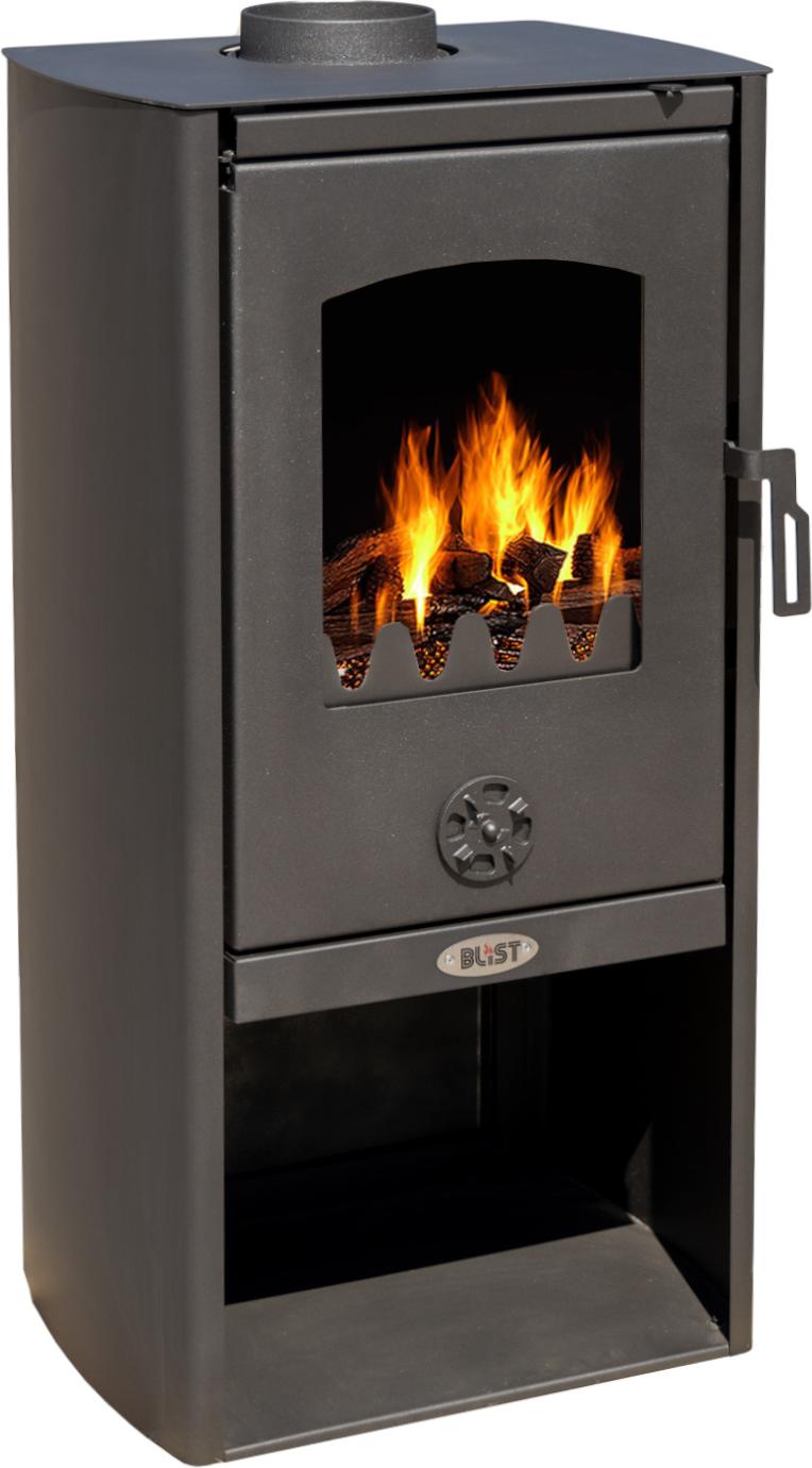 Kaminofen Holz Ofen Holzofen 6,4 kW Kamin Polar Dauerbrandofen Werkstattofen Schwedenofen Hüttenofen Heizofen