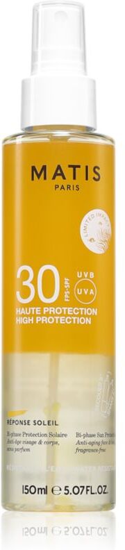 MATIS Paris Réponse Soleil Bi-phase Protection Solaire SPF30 huile sèche solaire SPF 30 150 ml