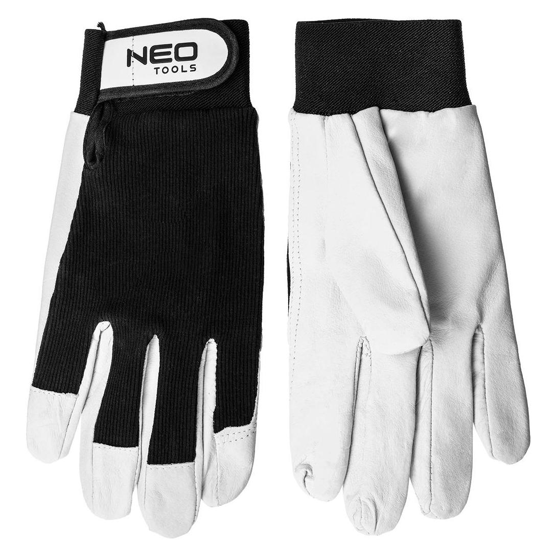 Neo Tools Work gloves, hardened pigskin with Velcro 10 inches (97-603) (10) (21122999)