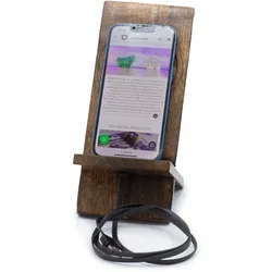 Wooden Carved Phone Stands - Buddha 20x9.5cm