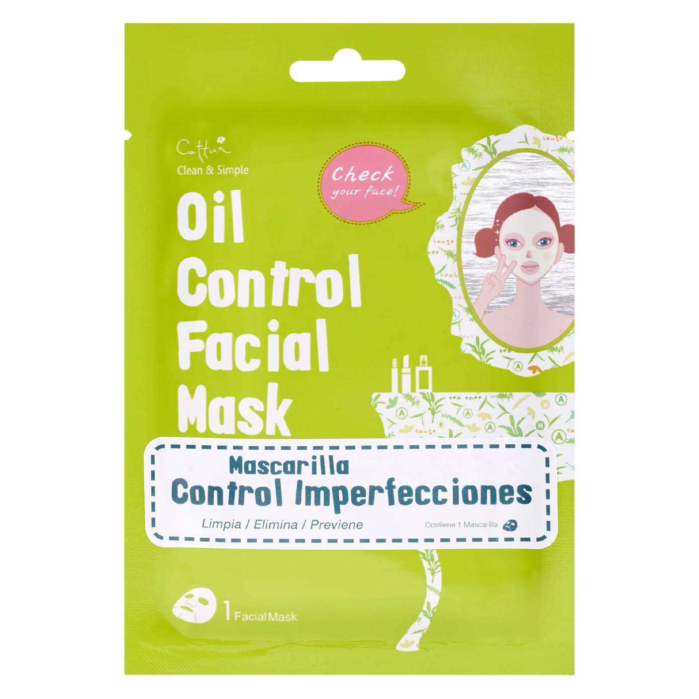 Cettua Oil Control, Sheet Mask, For Face, 20 g For Women (20 g) (62777501)