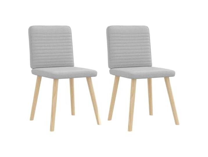 KUTYWEXFM Esszimmerstühle 2er Set Polsterstuhl mit Holzbeinen Wolkengrau Ergonomische Rückenlehne und weiche Schaumstoffpolsterung bieten hohen Komfort im Wohnzimmer oder Gästezimmer.
