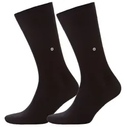 Burlington 2P Everyday Cotton Sock Schwarz Gr 40/46 Herren