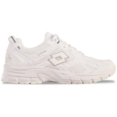Sneaker LOTTO, Damen, Gr. 46, weiß, Kunstfaser, Synthetik, unifarben, Schuhe Sneaker, - in angesagtem 2000er Look