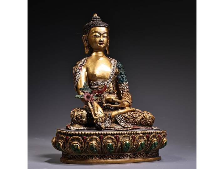 Statue de Bouddha de la médecine tibétaine, figurine, accessoires de décoration pour la maison
