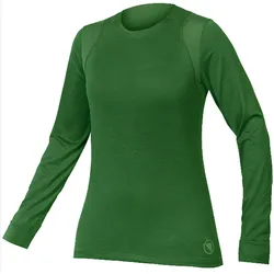 Endura, Damen, Velotrikot, Singletrack L S Jersey (L), Grün, Schwarz, L