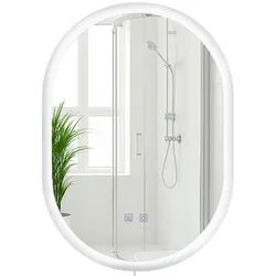 CLP Badspiegel Karishma 70x50 mit Bluetooth klarglas   Set-Inhalt: mit Bluetooth