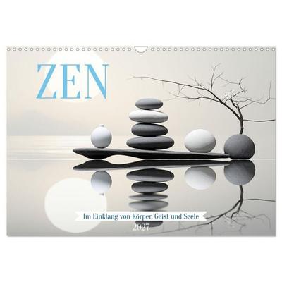 Zen (Wandkalender 2027 DIN A3 quer), CALVENDO Monatskalender