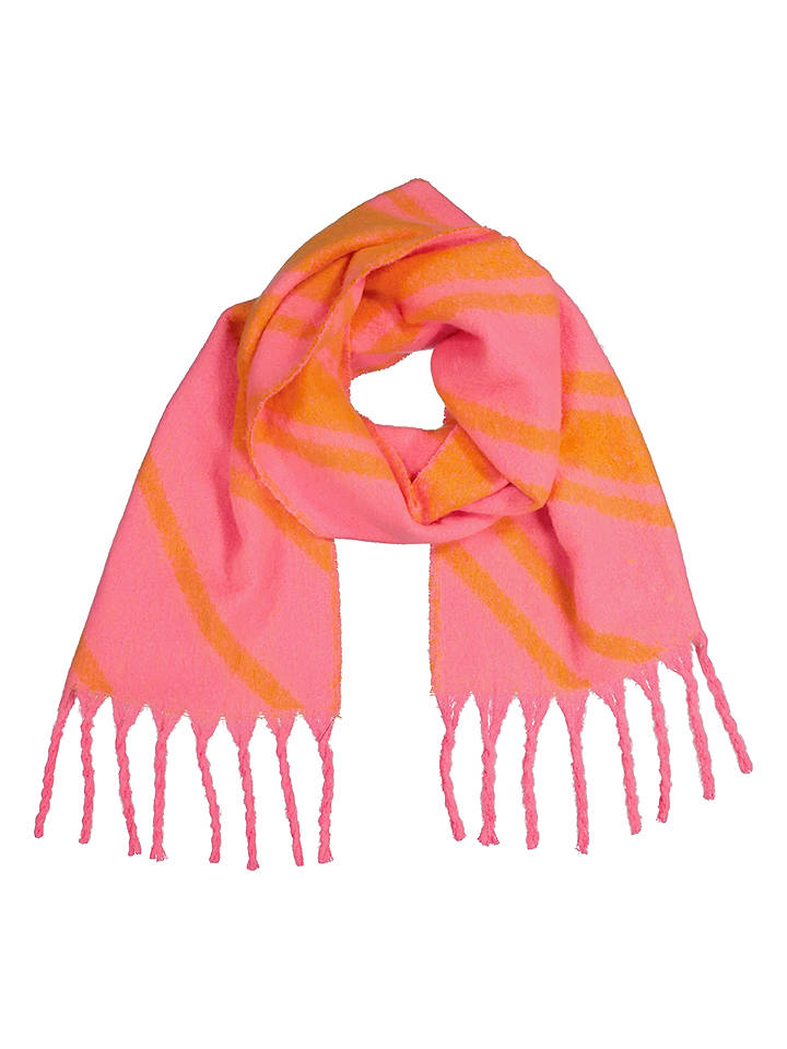 Pieces Schal in Orange/ Rosa - onesize