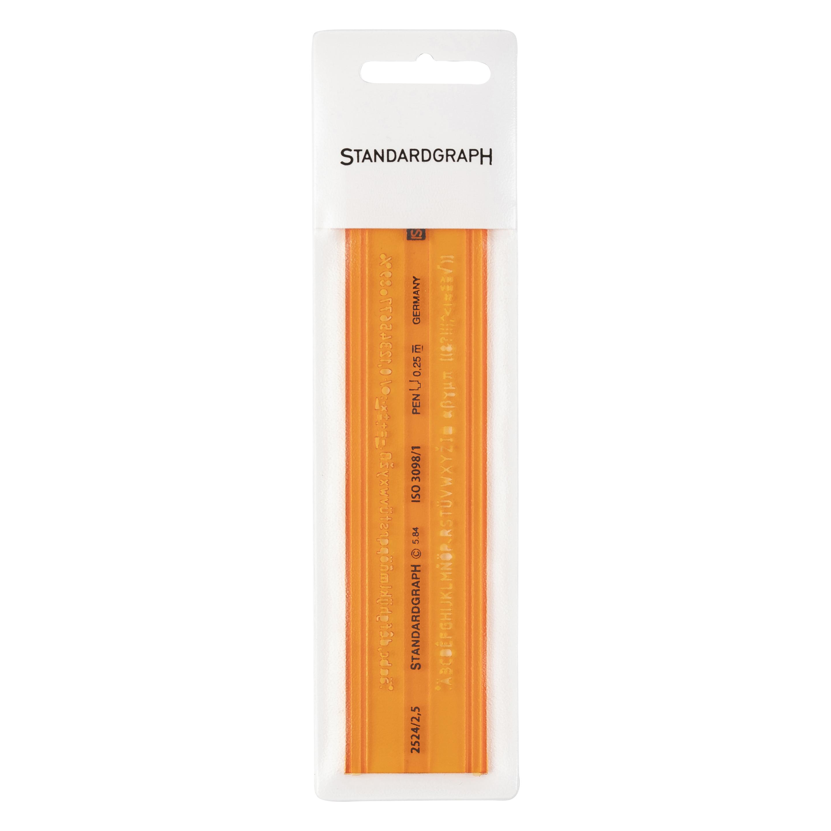 Standardgraph H-Profil Iso B 3098/1 Mittelschrift (Kunststoff) (2524/2,5-SG)