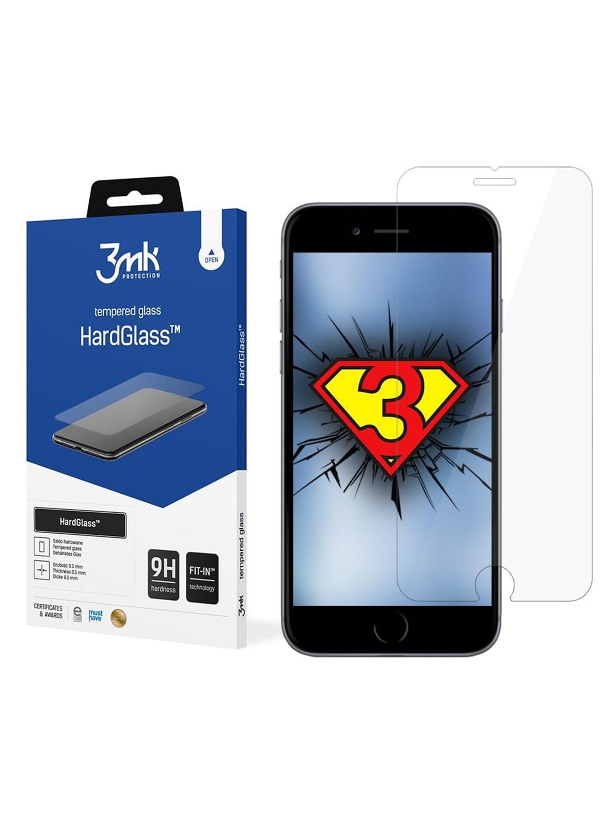3mk 9H HardGlass glass for iPhone 7 Plus