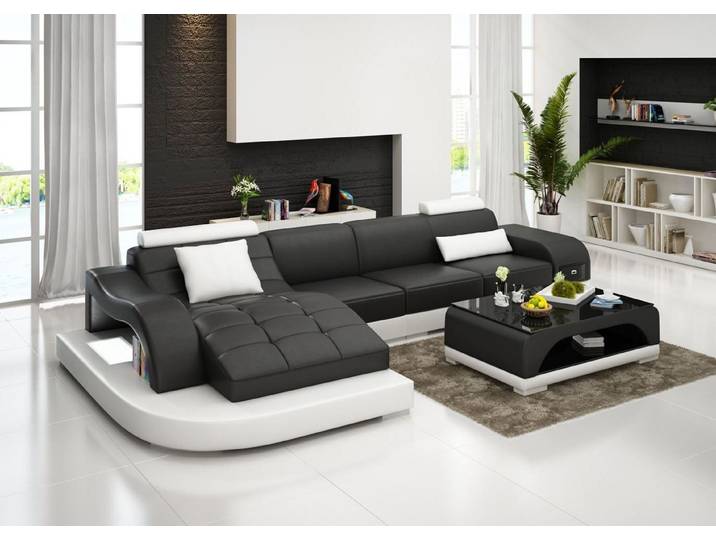 Xlmoebel Ecksofa Leder-Ecksofa in L-Form mit hochwertiger Polsterung, Ecksofa L-Form, Hergestellt in Europa