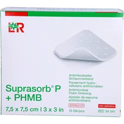 Suprasorb P + Phmb Schaumverband 7.5x7.5 cm 10 ST