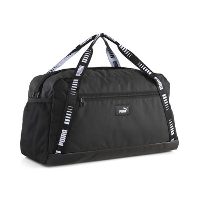 Sporttasche PUMA "PHASE TAPE SMALL SPORTS BAG", schwarz (puma schwarz), Netz, Obermaterial: 100% Polyester, unifarben, Taschen Sporttasche, für Erwachsene